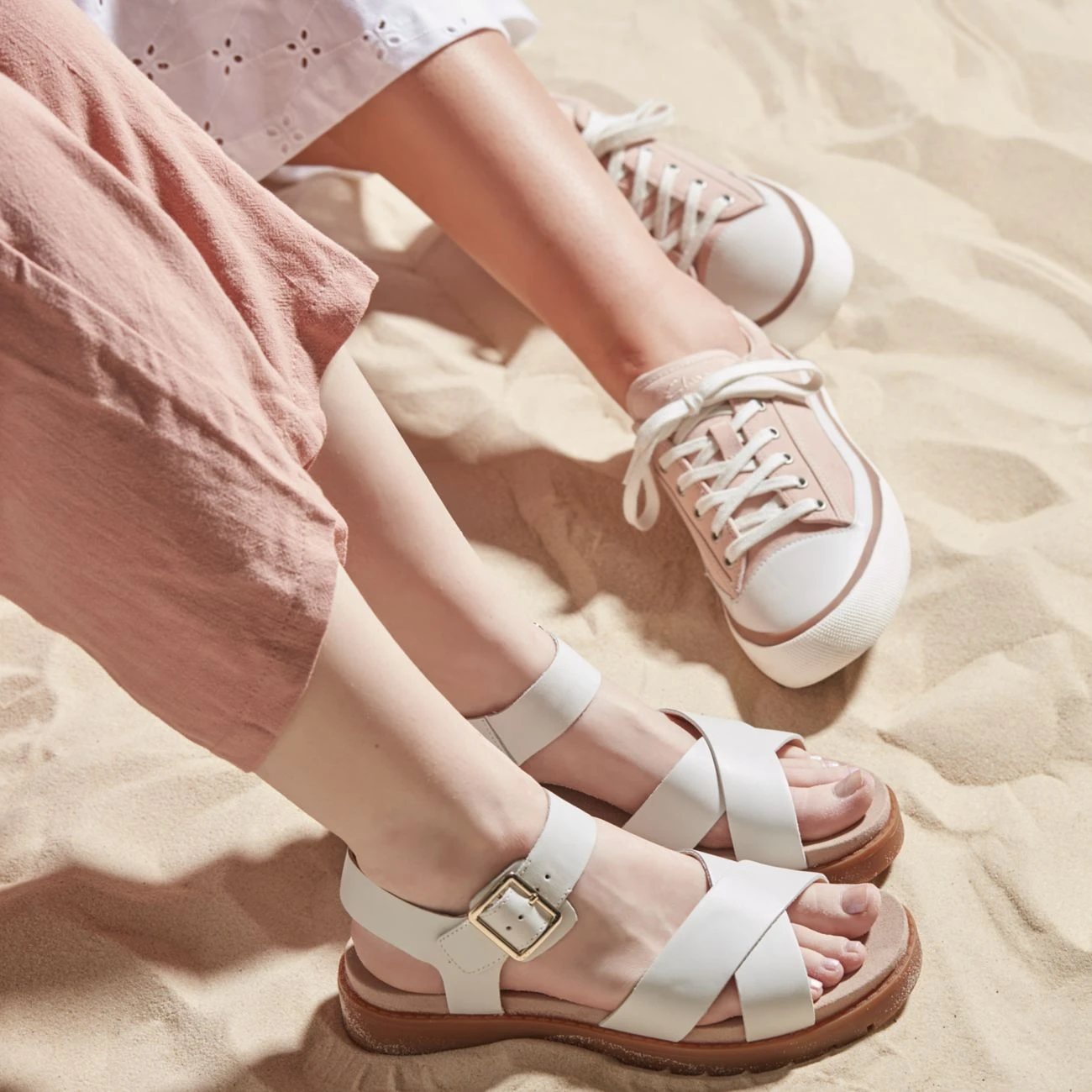 Clarks Orinoco Strap White Leather 2 Clarks Orinoco Strap White Leather - Image 2