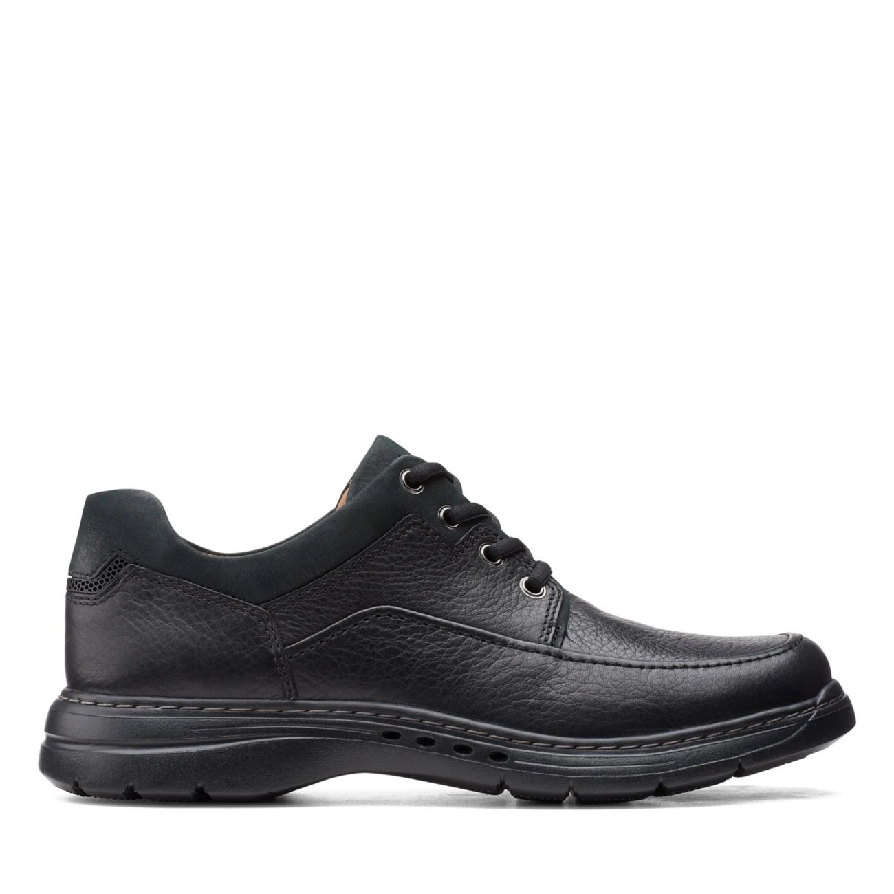 Clarks Un Brawley Lace Black Leather 1 Clarks Un Brawley Lace Black Leather