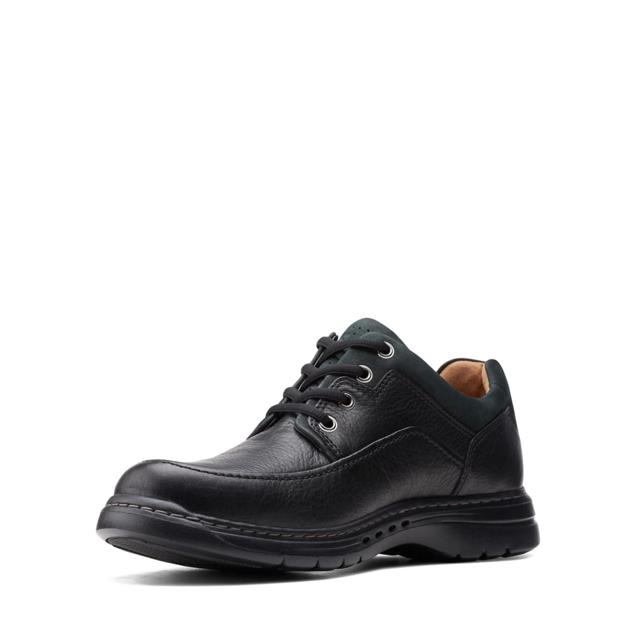 Clarks Un Brawley Lace Black Leather 5 Clarks Un Brawley Lace Black Leather - Image 5
