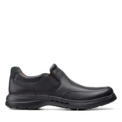 Clarks Un Brawley Step Black Leather