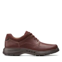 Clarks Un Brawley Lace Mahogany Leather