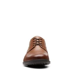 Clarks Whiddon Cap Dark Tan Leather -Clarks Step Deals Store 26152913 W 3