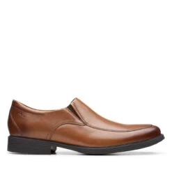 Clarks Whiddon Step Dark Tan Leather