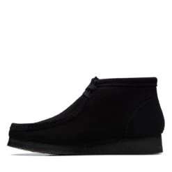 Clarks Wallabee Boot Black Suede -Clarks Step Deals Store 26155517 W 5