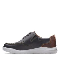 Clarks Driftway Low Black Leather -Clarks Step Deals Store 26162950 W 5