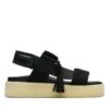 Clarks Crepe Sandal Black Combination
