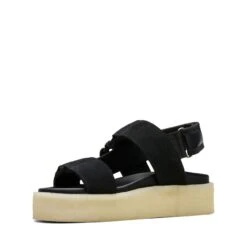 Clarks Crepe Sandal Black Combination -Clarks Step Deals Store 26164515 W 4