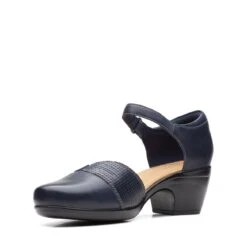 Clarks Emily Rae Navy Combination -Clarks Step Deals Store 26164673 W 4