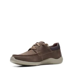 Clarks Gorwin Moc Brown Nubuck -Clarks Step Deals Store 26164686 W 4