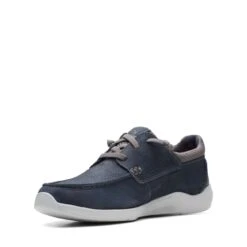 Clarks Gorwin Moc Navy Nubuck -Clarks Step Deals Store 26164694 W 4