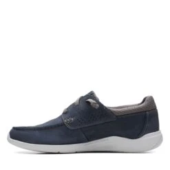 Clarks Gorwin Moc Navy Nubuck -Clarks Step Deals Store 26164694 W 5