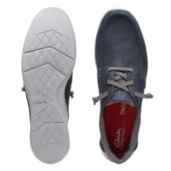 Clarks Gorwin Moc Navy Nubuck -Clarks Step Deals Store 26164694 W 7