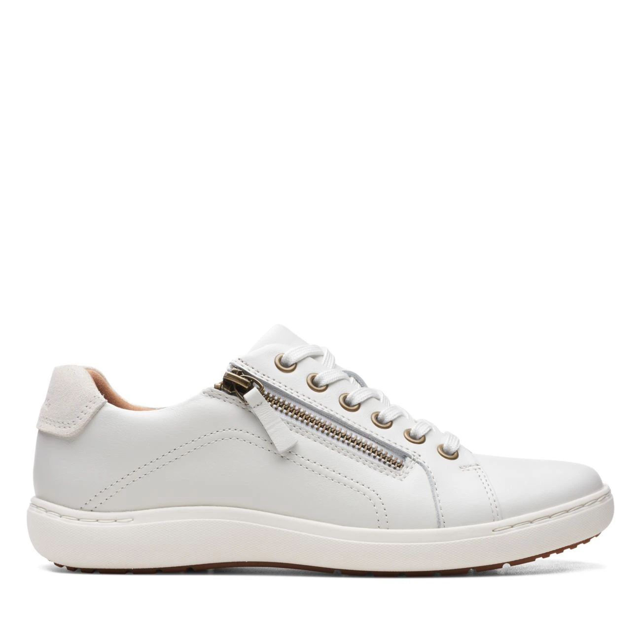 Clarks Nalle Lace White Leather 1 Clarks Nalle Lace White Leather