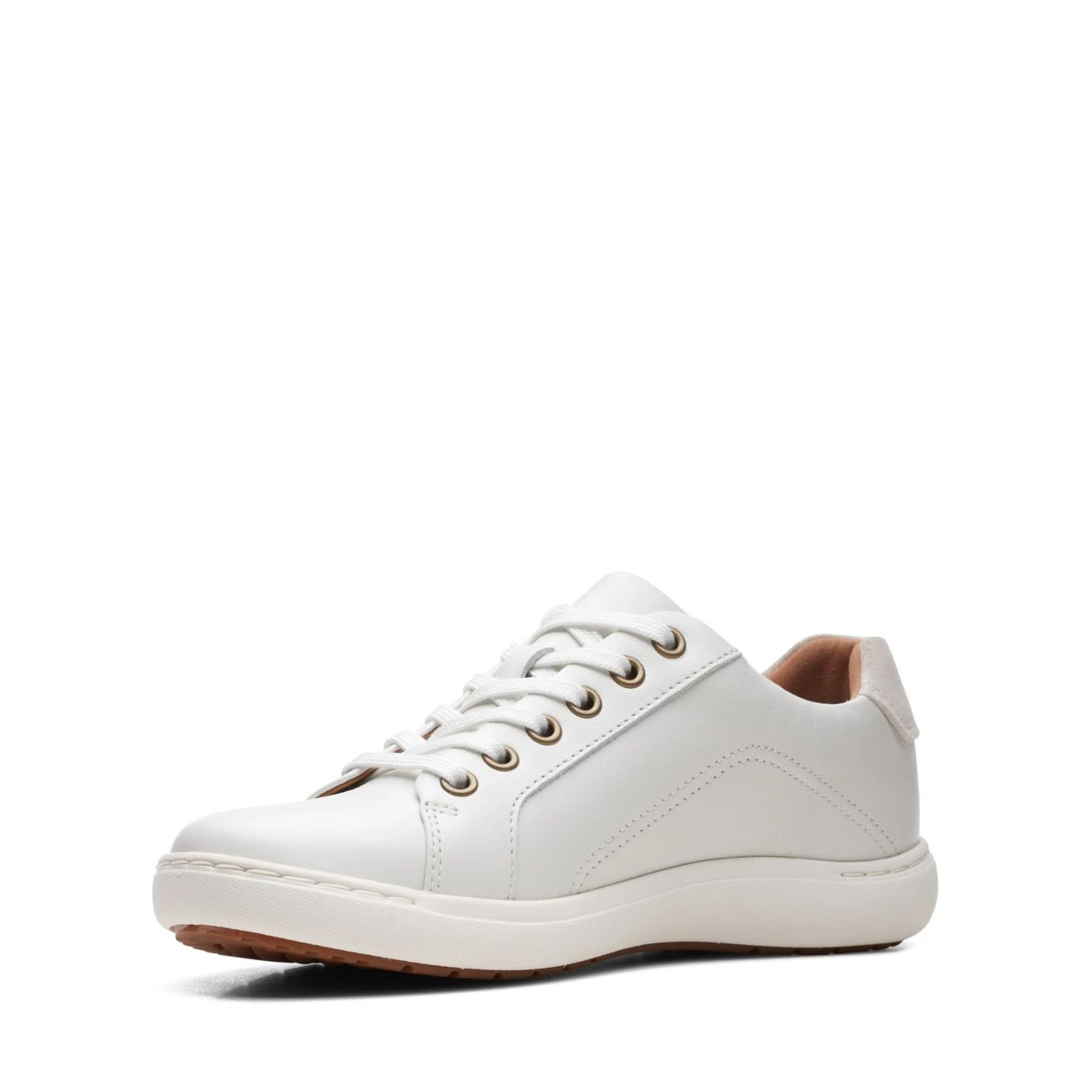 Clarks Nalle Lace White Leather 5 Clarks Nalle Lace White Leather - Image 5