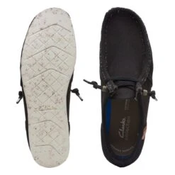 Clarks ShacreLite Moc Black Combination -Clarks Step Deals Store 26165210 W 7