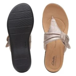 Clarks Laurieann Rae Taupe Metallic -Clarks Step Deals Store 26165388 W 7