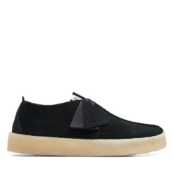 Clarks Trek Cup Black Suede