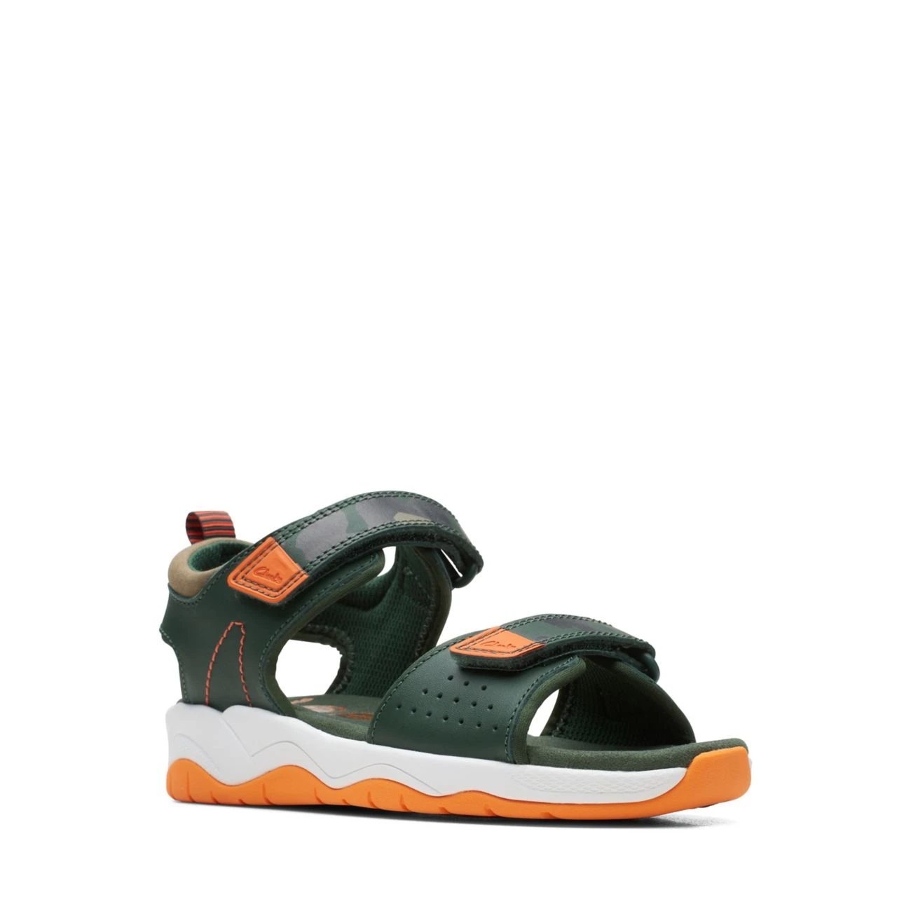 Clarks Clowder Print Older Khaki Combi 2 Clarks Clowder Print Older Khaki Combi - Image 2