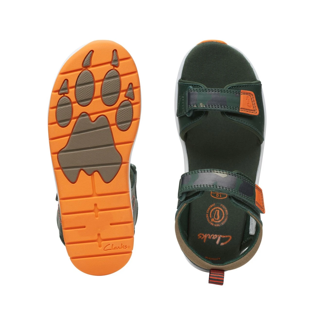 Clarks Clowder Print Older Khaki Combi 7 Clarks Clowder Print Older Khaki Combi - Image 7