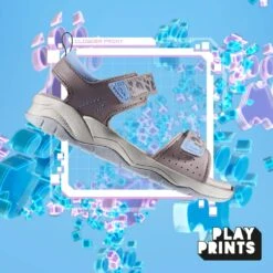 Clarks Clowder Print Kid Grey/Pink -Clarks Step Deals Store 26166107 W 12