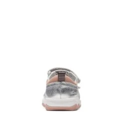 Clarks Clowder Print Toddler Silver -Clarks Step Deals Store 26166120 W 6