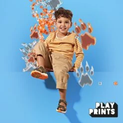 Clarks Clowder Print Kid Khaki Combi 11 Clarks Clowder Print Kid Khaki Combi -Clarks Step Deals Store 26166123 W 11