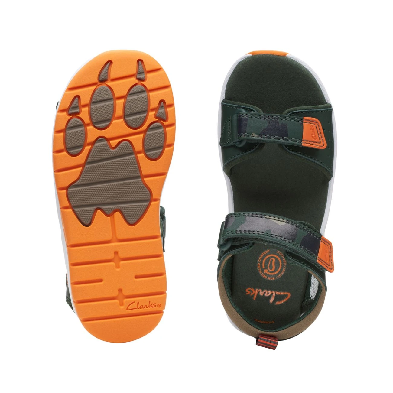 Clarks Clowder Print Kid Khaki Combi 9 Clarks Clowder Print Kid Khaki Combi - Image 9