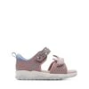 Clarks Clowder Print Toddler Grey/Pink