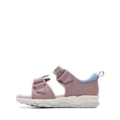 Clarks Clowder Print Toddler Grey/Pink -Clarks Step Deals Store 26166134 W 5