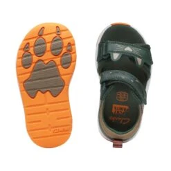 Clarks Clowder Print Toddler Khaki Combi 13 Clarks Clowder Print Toddler Khaki Combi -Clarks Step Deals Store 26166136 W 7