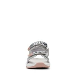 Clarks Clowder Print Older Silver -Clarks Step Deals Store 26166201 W 3
