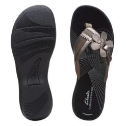 Clarks Brinkley Flora Pewter/Black -Clarks Step Deals Store 26167181 W 7