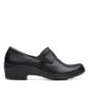Clarks Angie Poppy Black Leather