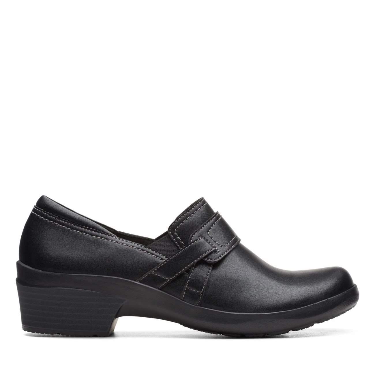 Clarks Angie Poppy Black Leather 1 Clarks Angie Poppy Black Leather