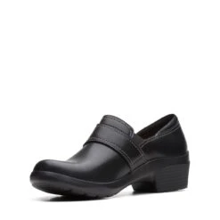 Clarks Angie Poppy Black Leather 10 Clarks Angie Poppy Black Leather -Clarks Step Deals Store 26167641 W 4