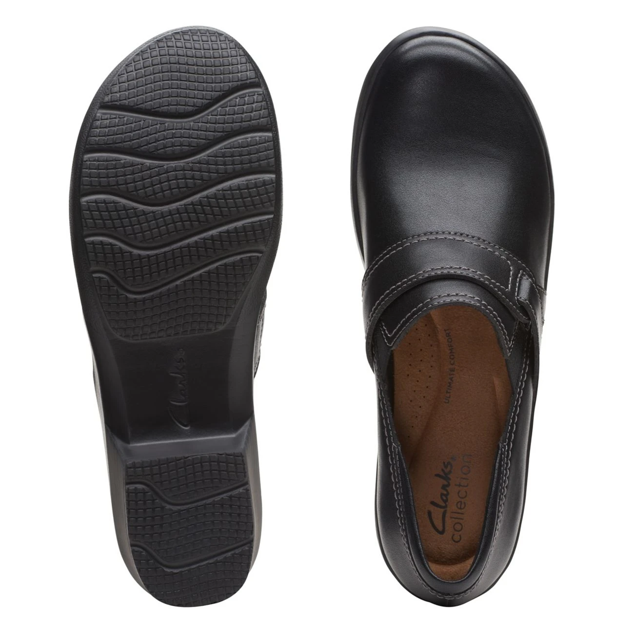 Clarks Angie Poppy Black Leather 7 Clarks Angie Poppy Black Leather - Image 7