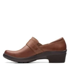 Clarks Angie Poppy Dark Tan Leather -Clarks Step Deals Store 26167642 W 5