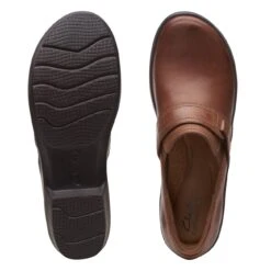 Clarks Angie Poppy Dark Tan Leather -Clarks Step Deals Store 26167642 W 7