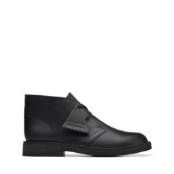 Clarks Desert Boot Older Black Leather