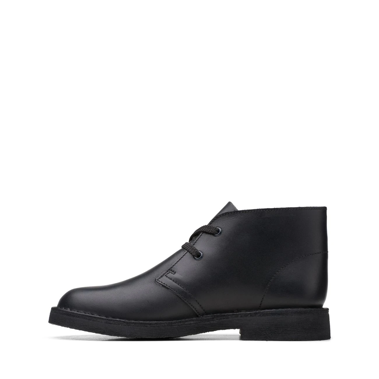 Clarks Desert Boot Older Black Leather 5 Clarks Desert Boot Older Black Leather - Image 5