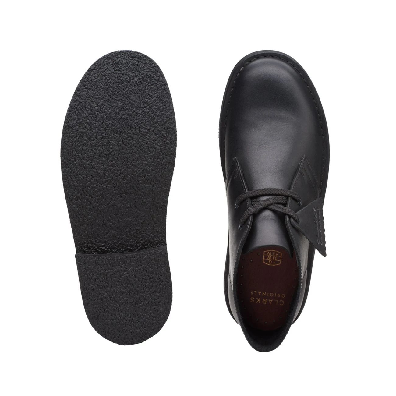 Clarks Desert Boot Older Black Leather 7 Clarks Desert Boot Older Black Leather - Image 7