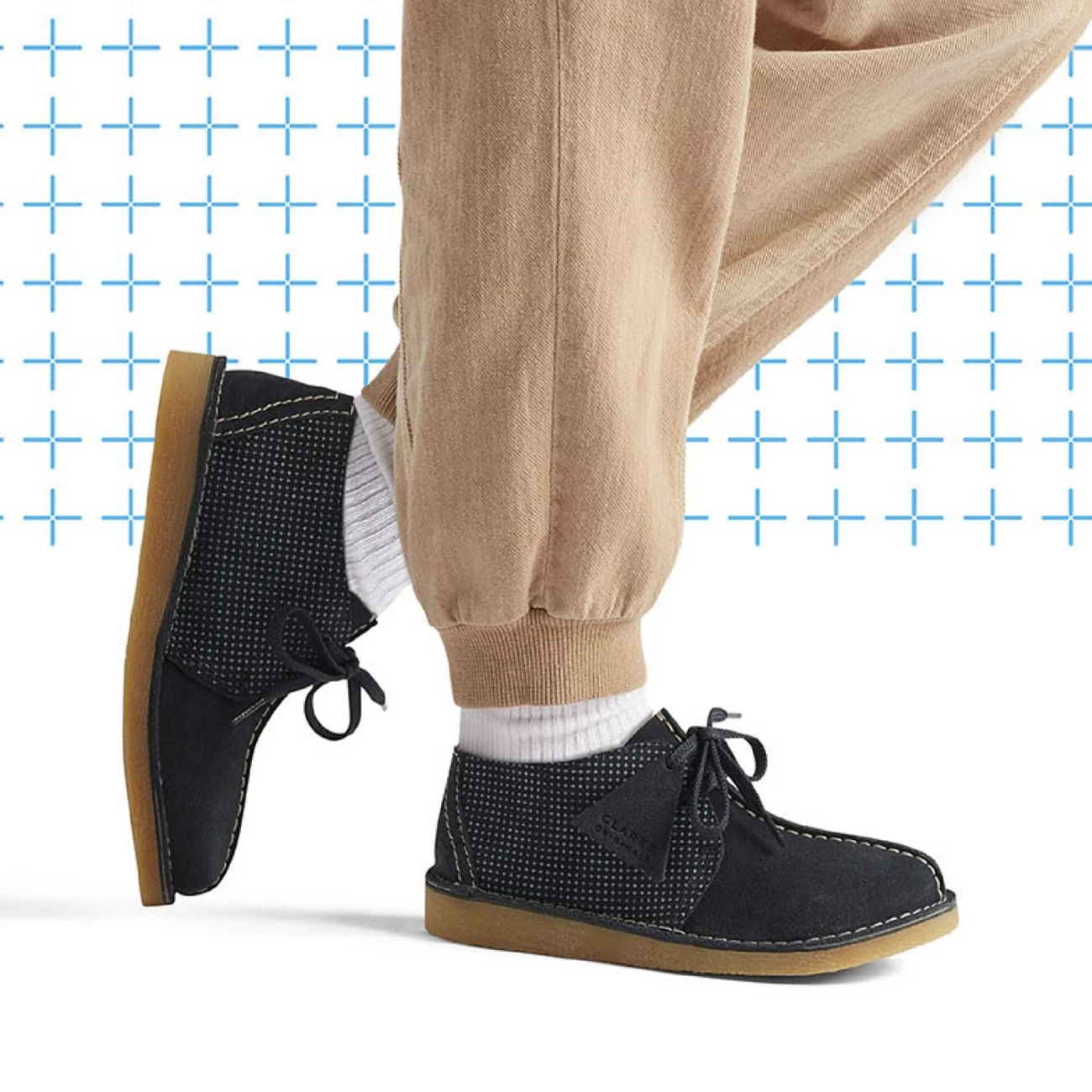 Clarks Desert Trek Older Navy Combination 4 Clarks Desert Trek Older Navy Combination - Image 4