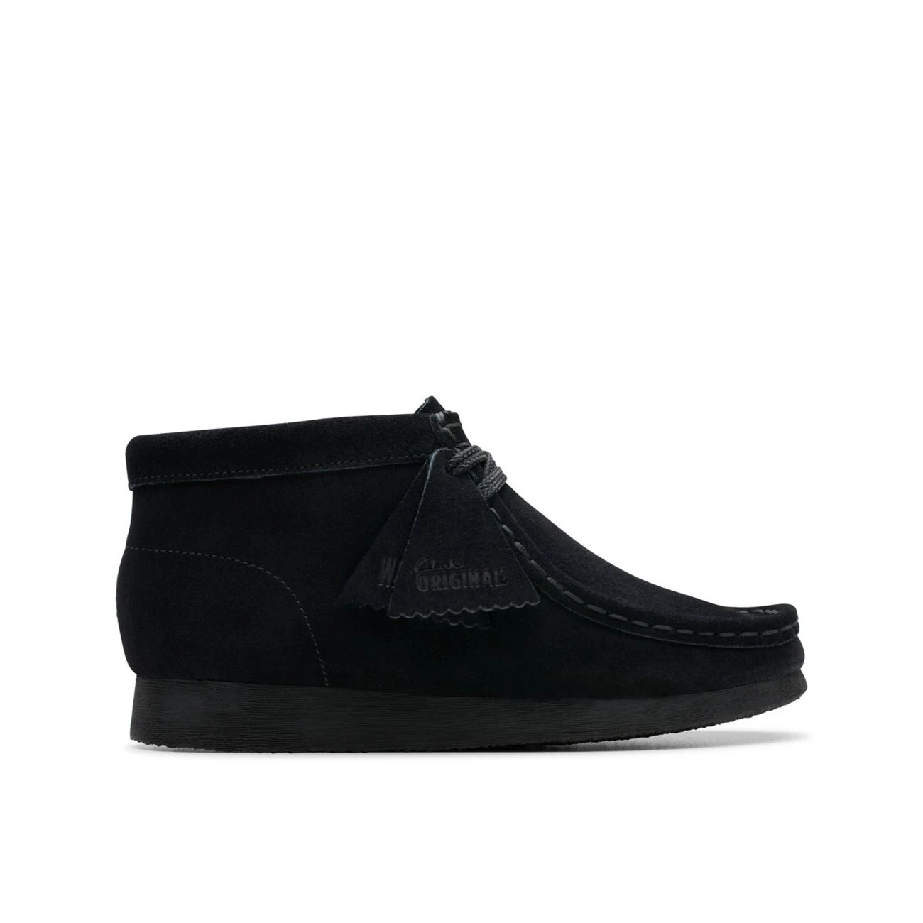Clarks Wallabee Boot Older Black Suede 1 Clarks Wallabee Boot Older Black Suede