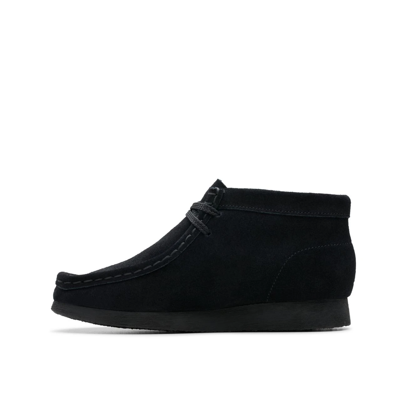 Clarks Wallabee Boot Older Black Suede 2 Clarks Wallabee Boot Older Black Suede - Image 2