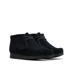 Clarks Wallabee Boot Older Black Suede 10 Clarks Wallabee Boot Older Black Suede -Clarks Step Deals Store 26168044 W 4