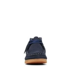 Clarks Wallabee Boot Older Navy Combination -Clarks Step Deals Store 26168133 W 3