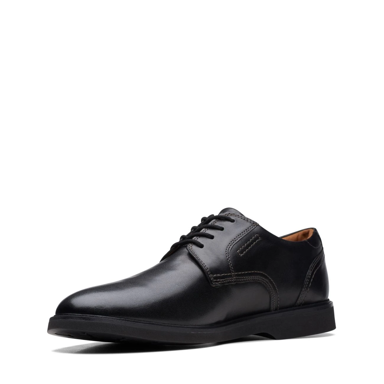 Clarks Malwood Lace Black Leather 4 Clarks Malwood Lace Black Leather - Image 4