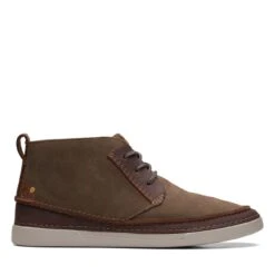 Clarks Gereld Mid Taupe Suede