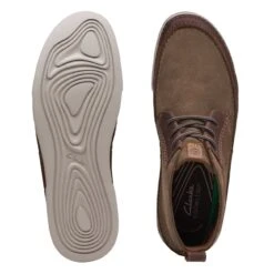 Clarks Gereld Mid Taupe Suede -Clarks Step Deals Store 26168166 W 7