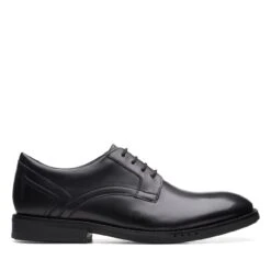Clarks Un Hugh Lace Black Leather